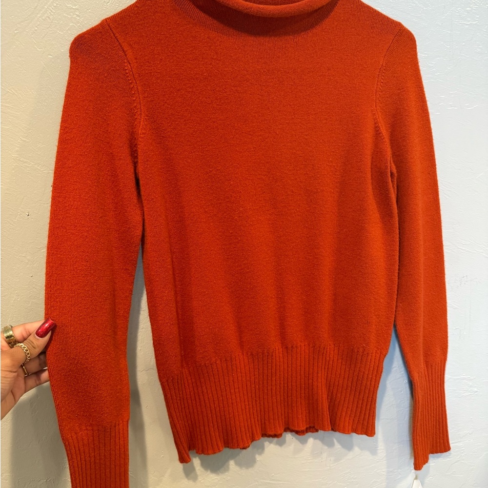 French Connection Bold Red Turtleneck Sweater